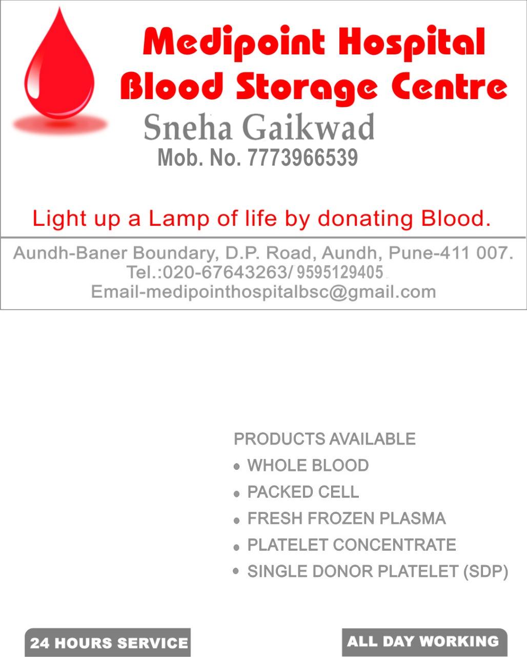 Medipoint Hospital Blood storage centre